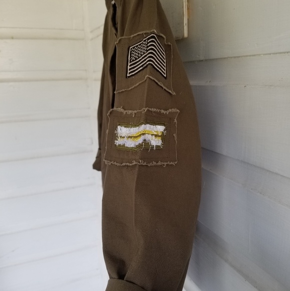 NWT Mur Mur | Army Green Utility Jacket Size M - Picture 3 of 5